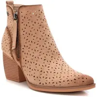 Refresh pour femme. 17251902-BEIGE Bottines en cuir 172519 beige (41), 5 à 8 cm, Fermeture éclair, Casuel