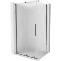 Mexen Velar cabine de douche 120x85 cm, coulissante, gun metal, mist