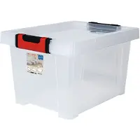 Eda Plastiques EDA 010446 EDA Boîte de rangement CLiPSTOCK, 5 litres, PP, transparente