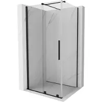 Mexen Velar cabine de douche à enrouler 110 x 100 cm, transparent, noir - 871-110-100-01-70