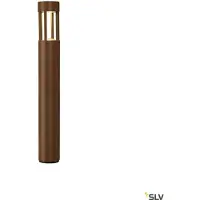 SLV lampadaire LED rond Slots 65 IP44 Ø9 cm 3000K blanc chaud rouille