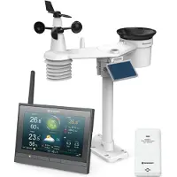 Bresser Station météo 7-en-1 Wifi HD professionnelle avec différents modes d'affichage