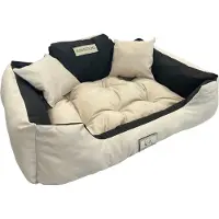 AIO Factory Lit pour chien Lit pour chat 55 x 45 Beige Kingdog taille S
