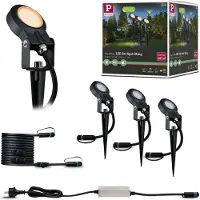 Paulmann Plug & Shine Projecteur de jardin à LED Sting Set de base, respectueux des insectes