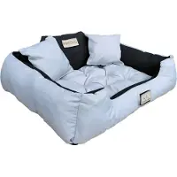 AIO Lit pour chien Lit pour chat 55 x 45 gris clair Kingdog taille S