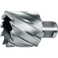 RUKO Hss-co 5 Weldon Ø 22 Mm Hollow Drill Bit Argenté