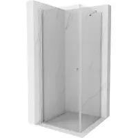 Mexen Pretoria cabine de douche avec porte battante 70 x 70 cm, Transparent, Chrome - 852-070-070-01-00