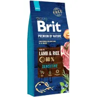 Brit Premium By Nature Sensitive Lamb - agneau & riz pour chiens ayant un tube digestif sensible - 15 kg