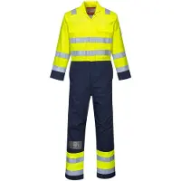 Portwest BIZ7 Warnschutz Anti-Static Bizflame Pro Overall Yellow/Navy Gr. S