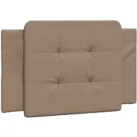vidaXL Coussin de tête de lit "Zadar" Cappuccino-Brun 80 cm similicuir
