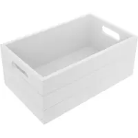 Orion Boîte de rangement blanche élégante pour divers objets