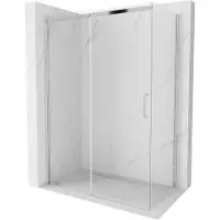 Mexen Omega Cabine de douche à roulettes 160 x 90 cm, Transparent, Chrome - 825-160-090-01-00