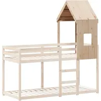 vidaXL Toit pour lit d'enfant 60x89x134,5 cm Pin massif