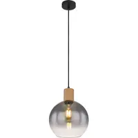 Globo - suspension - Moitas - noir - verre - Ø 25 cm - E27 - 15656H