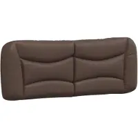 vidaXL Coussin de tête de lit "Hvar" brun 120 cm similicuir