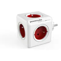 Allocacoc PowerCube Original FR multiprises - rouge, 5x 230V