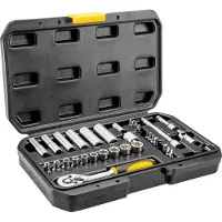 TRIZERATOP Jeu de douilles 1/4", 36 pces 6-13mm, embouts, coffret de cliquets