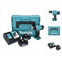 Makita Perceuse-visseuse sans fil DDF 453 RGJ 18 V 42 Nm + 2 batteries 6,0 Ah + chargeur + Makpac