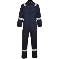 Portwest Combinaison Fr Legère Antistatique 280g Couleur : Marine Taille L -