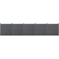 Neu.holz Clôture de jardin WPC avec poteaux Brise-vue Brise-vent Clôture à lames 183x879cm []