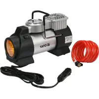 YATO YT-73460, Auto, 10 bar, 40 l/min, noir, acier, 3 m, allume-cigare