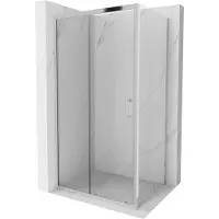 Mexen Apia cabine de douche à enrouler 100 x 80 cm, Transparent, Chrome - 840-100-080-01-00