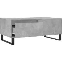 vidaXL Table basse gris béton 90x50x36,5 cm Bois composite