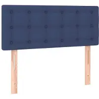 vidaXL Tête de lit bleu 80x5x78/88 cm Tissu