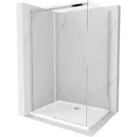 Mexen Cabine de douche OMEGA 120x80cm verre clair, cadre chromé
