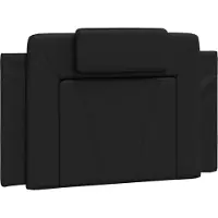 vidaXL Coussin de tête de lit "Viana" Noir 80 cm similicuir