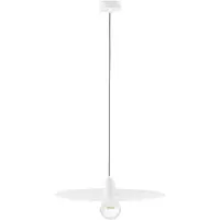Faro Suspension blanche Plat 1 ampoule