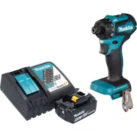 Makita DDF 083 RG1 Perceuse-visseuse sans fil 18 V 40 Nm 1/4'' Brushless + 1x batterie 6,0 Ah + chargeur