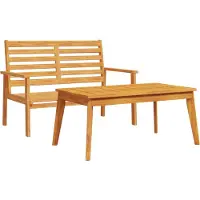 vidaXL Ensemble de canapé de jardin en bois massif d'acacia