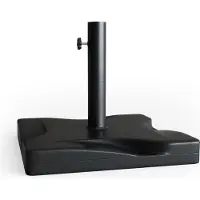 OK-Living Pied de parasol Noir 42x42cm, Model 31137