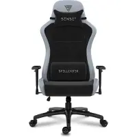 Sense7 Spellcaster FUKU XL Chaise de jeu, Fauteuil de jeu, Chaise de bureau, Chaise de bureau ergonomique, Chaise pivotante avec appuie-tête jusqu'à 160 kg, Noir-Gris