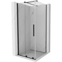 Mexen Velar cabine de douche à enrouler 110 x 110 cm, transparent, noir - 871-110-110-01-70