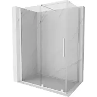 Mexen Velar cabine de douche à enrouler 130 x 70 cm, transparent, blanc - 871-130-070-01-20