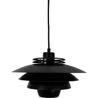 Dyberg Larsen Suspension , Ejka mini, dimmable, Noir, Salon / séjour, Métal, Design