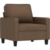 vidaXL Fauteuil Marron 60 cm Tissu