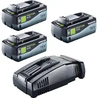 Festool 18V 3x8,0/SCA16 Kit énergie 3x batterie 18 V 8,0 Ah ( 3x 577323 ) + chargeur ( 576953 )