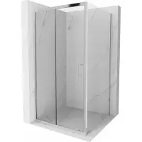 Mexen Apia Cabine de douche pliante 90 x 90 cm, Transparent, Chrome - 840-090-090-01-00