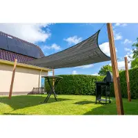 Wovar Voile d'ombrage rectangulaire 3x4 m - 320 g/m² - Anthracite - Par pièce