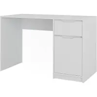 Vicco Bureau Ruben Blanc 120x55cm avec tiroir, Model 49262