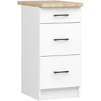 Akord Armoire Oliwia Avec Plan De Travail Blanc 40X46X85