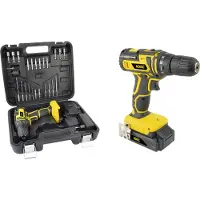 BRÜDER MANNESMANN M17692 ADAC Perceuse-visseuse sans fil, 20 volts, coffret