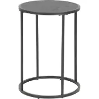 Ebuy24 Sea Table basse d'angle, noir.