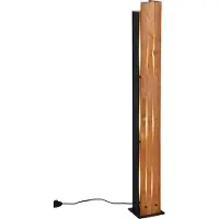TRIO Lampadaire en bois Karuni