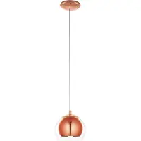 Eglo Lampe à suspendre Rocamer couleur cuivre 94589