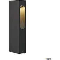 SLV luminaire LED moderne sur pied Slotbox 40 anthracite IP44 pour extérieur carré 3000K blanc chaud hauteur 40 cm