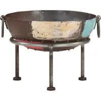 vidaXL Foyer Ø 40 cm Coloré Rustique Fer